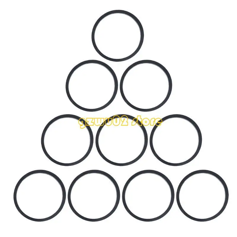 L93B 10PCS 1.5mm DVD 레코더를위한 일반적인 정사각형 고무 벨트 모듬 된 일반적인 사각형 고무 벨트