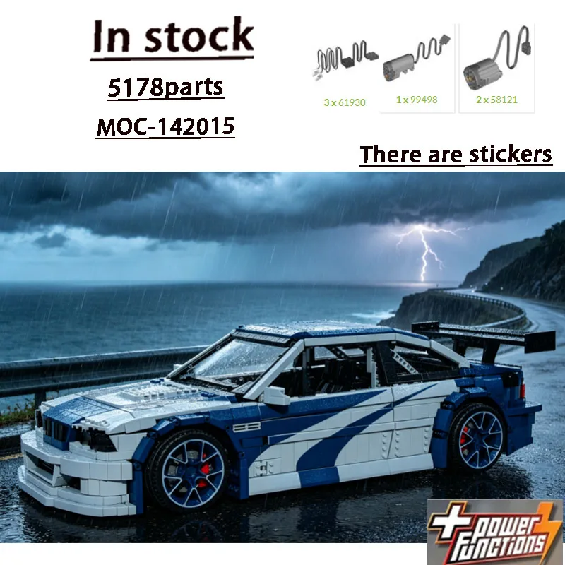 Building Blocks MOC-142015 New Street Sports Sticker Supercar Racing 5178 Parts Creative Custom Birthday and New Year Toy Gift