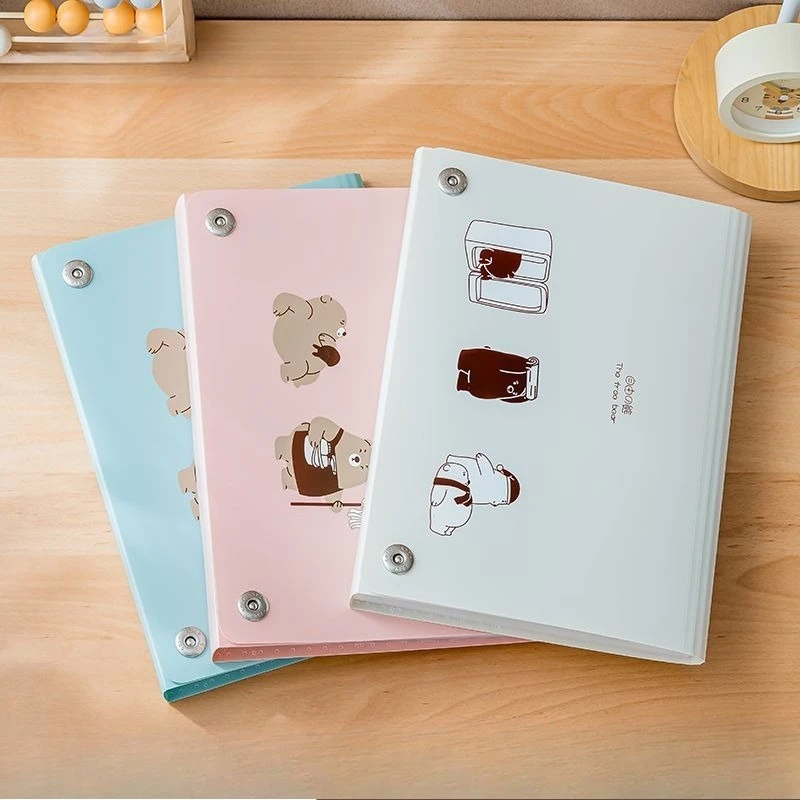 

13 Compartments Waterproof Transparent Organ Bag, Student Tutoring Bag, Subject Classification Multi-layer Insert Bag