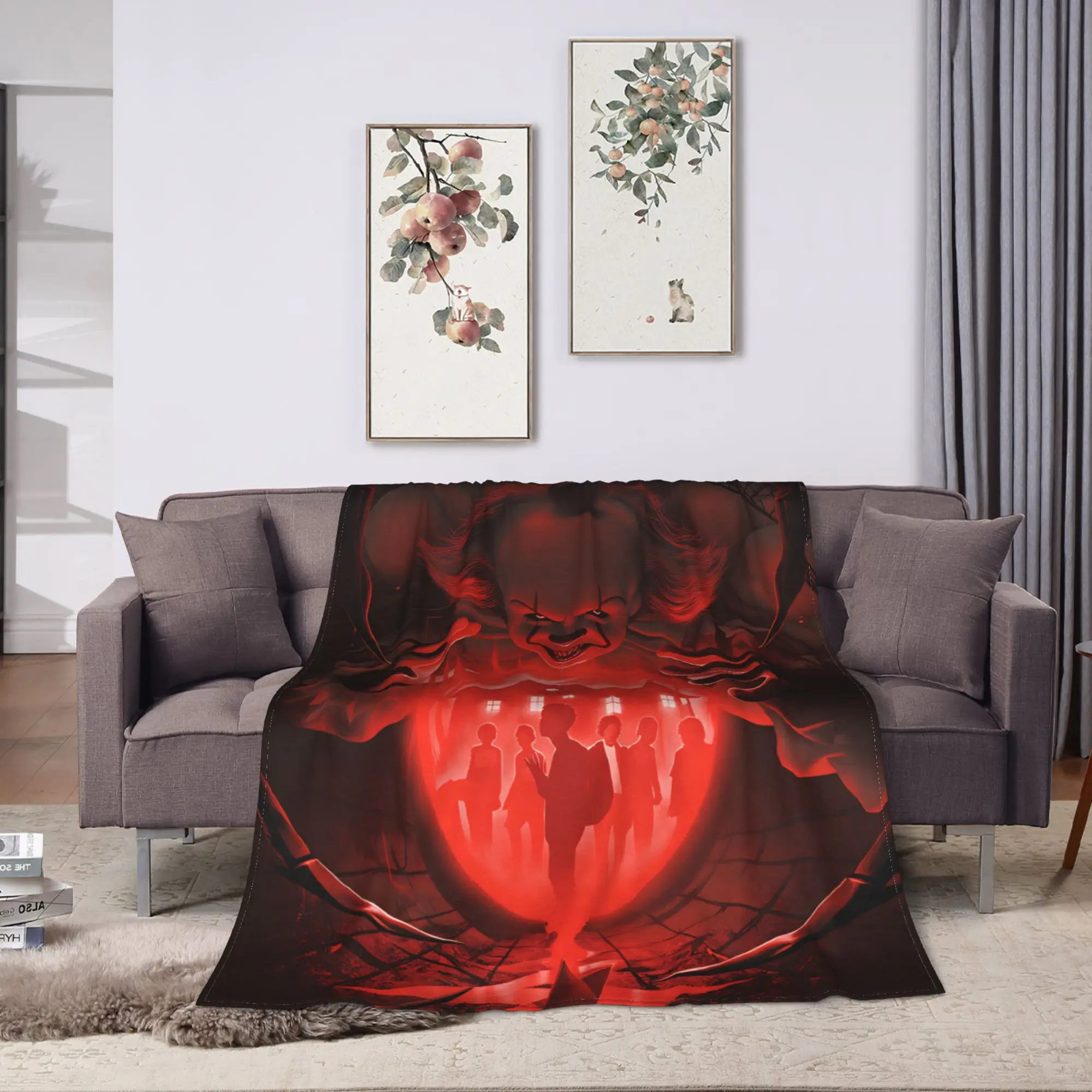 بطانية ناعمة دافئة التخييم تلقائي مرحبا بكم في ديري 2025 رمي بطانية الفانيلا المفرش ل الأريكة كرسي أريكة تتحول لسرير غطاء السرير