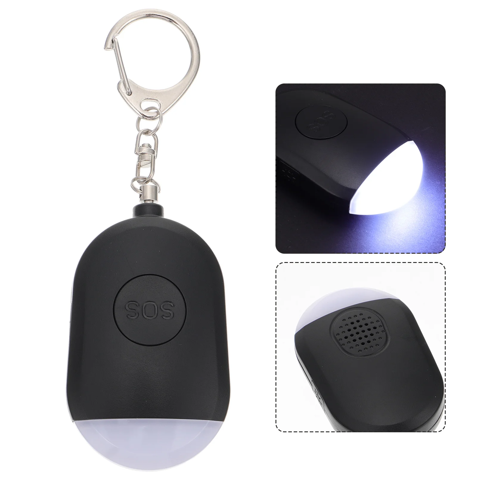 1Pcs Personal Security Alarm Portable Emergency Alarm Keychain Loud Sound LED Light for Night Safety