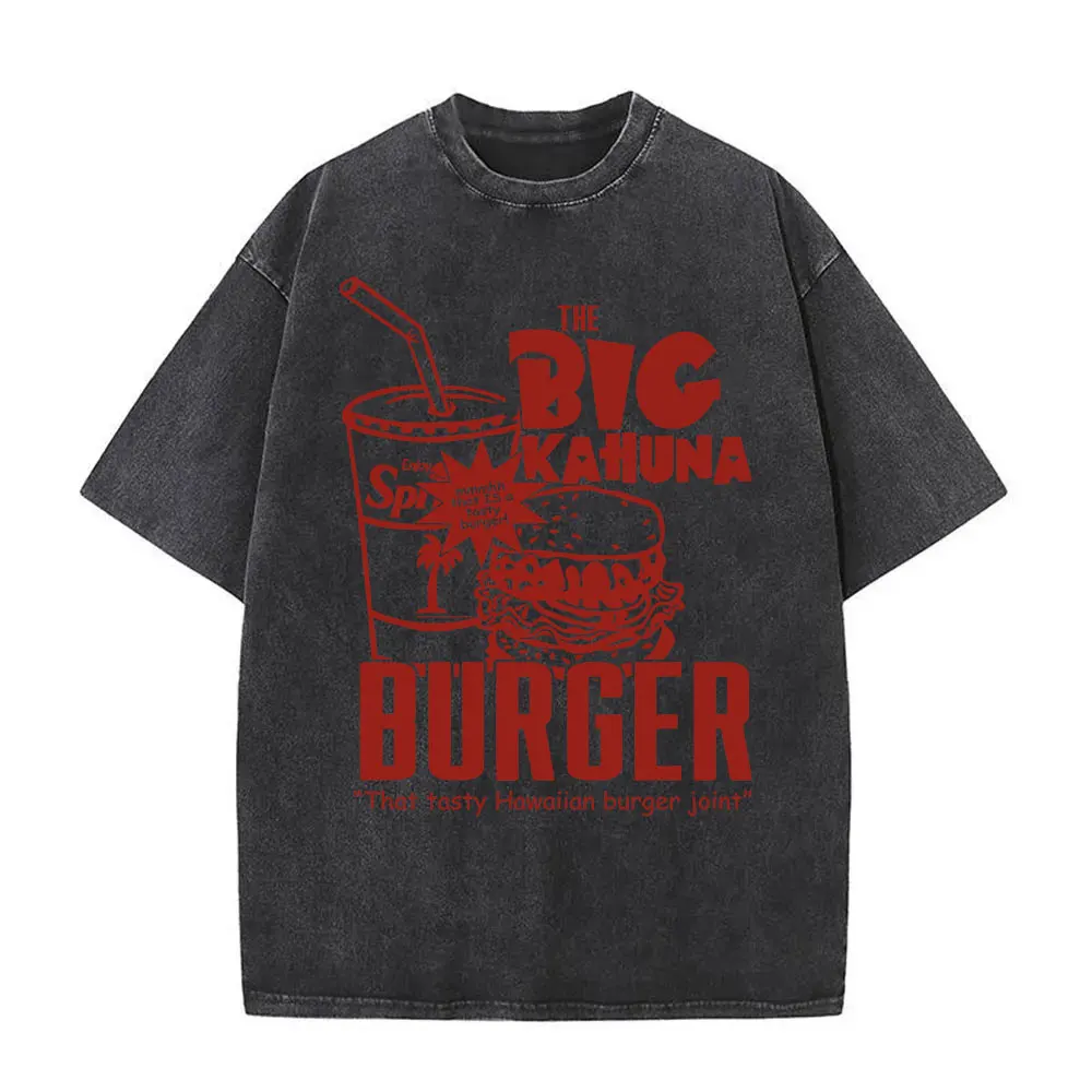 The Big Kahuna Burger That Tasty Hawaiian Burger Joint Vintage Washed T-shirt Quentin Tarantino Movie Pulp Fiction Tshirt Unisex