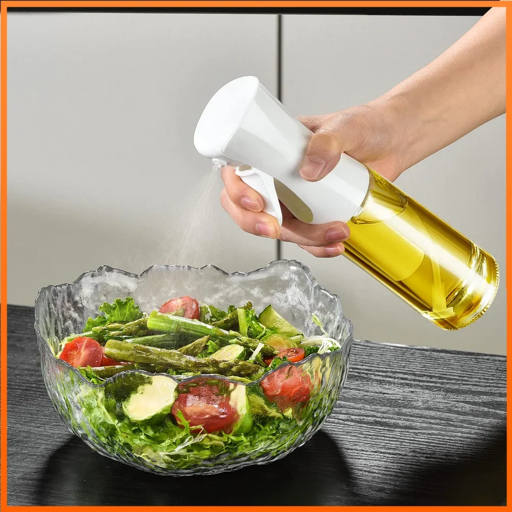 Oil Spray Bottle Kitchen Essential Olive Acid Sprayer for Cooking BBQ Baking Oil Dispenser Nebulizer 200/300/500ML Oil Bottle