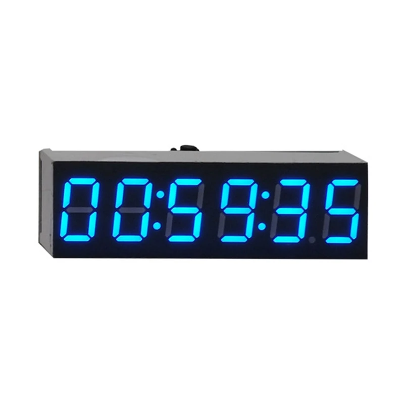 0.36 Inch 6-Bit Clock LED Digital Electronic Clock W Second Display Module Power Off Memory Brightness Adjustment