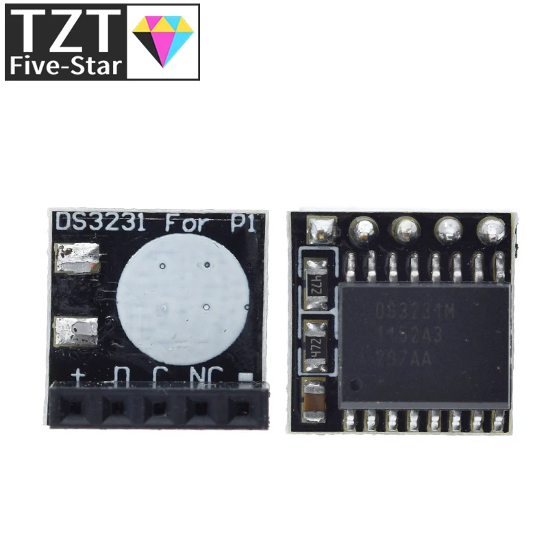 TZT DS3231 AT24C32 IIC Module Precision Clock Module DS3231SN Memory Module Real Time Module 3.3V 5V For Raspberry Pi