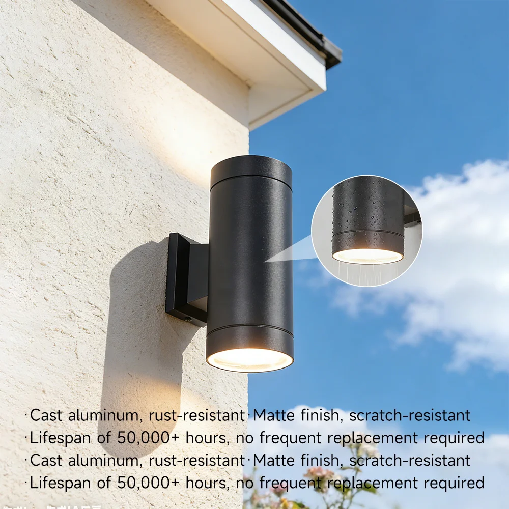 

Outdoor Garden Wall Lamp Replaceable Bulb Wall Light IP65 Waterproof Outdoor Lamp 85-265V Porch Light For Backyard Balcony Decor