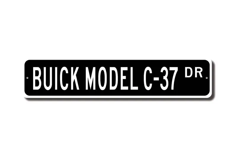 Model C-37 Buick, Buick Model C-37 sign, Buick Model C-37 gift, vintage car collector, Buick lover, Custom Street Sign, Quality