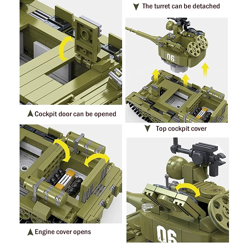 Ww2 Militaire Bouwstenen Us Cckw353 Vrachtwagen M16 Gepantserd Voertuig Duits Moc T34 Tank Gepantserd Voertuig Baksteen Speelgoed Jongen Geschenken