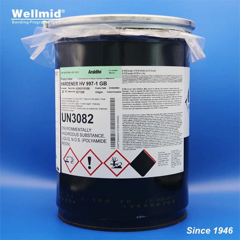 

HARDENER HV997-1 Metal coloured paste with araldite AV144 is 2K epoxy ab glue Repairs Bonds Seal Metals adhesivos interiores