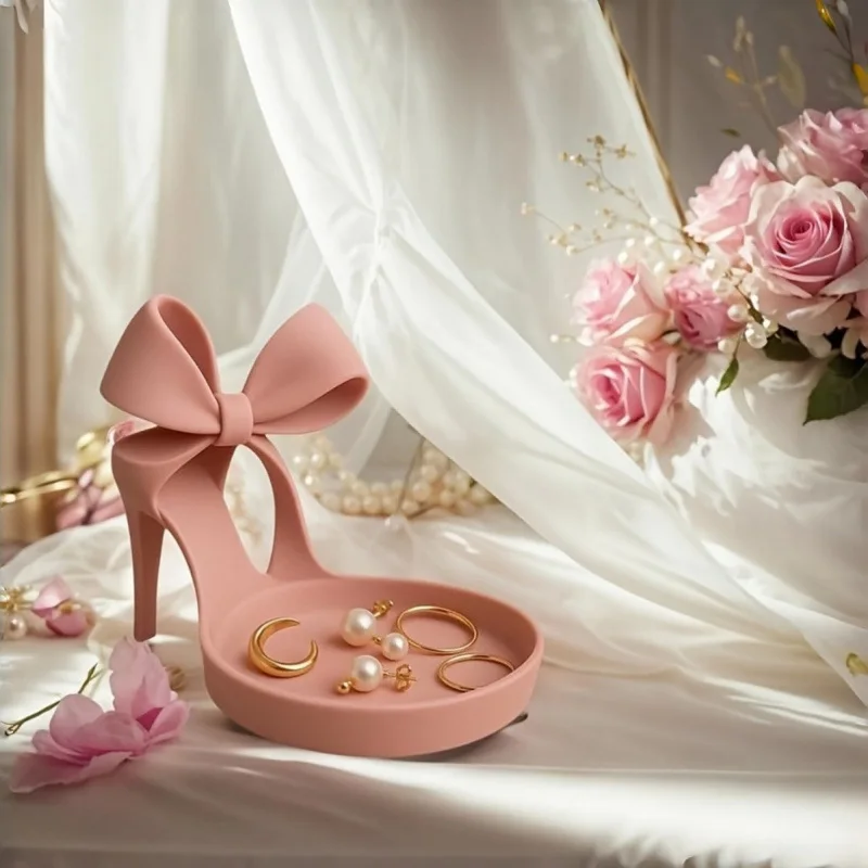 Girl Elegant Nice New 3D Printed High Heels Jewelry Tray High Heel Shoe Jewelry Tray 3D