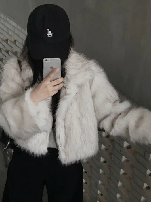 

Faionable зимнее пальто женское роскошное теплое хлопковое пушистое тюре корейское свободное пальто на пуговицах женская верхняя одежда