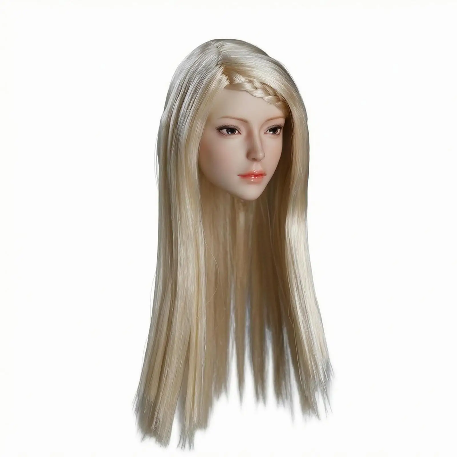 Female head sculptures in 1:6 scale, adjustable head with implanted