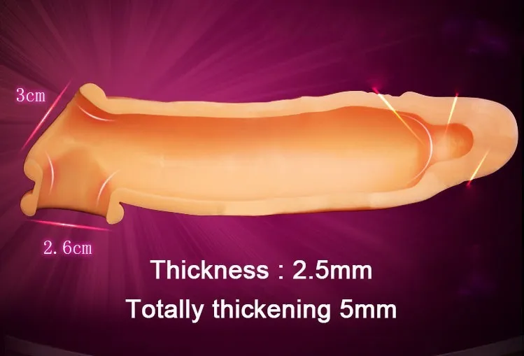 Sexy Toys Penis Ring Penise Enlargement Sleeve for Penis Condoms for Men Reusable Condom Cock Sleeve Extender Ejaculation Delay