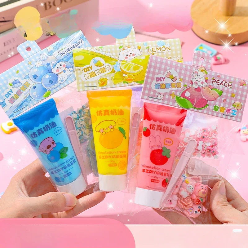 Fruity Cream Glue 3D Resin Sticker DIY Polco Korean Guka Handmade Children's Gifts DIY Gift for Children 50ML