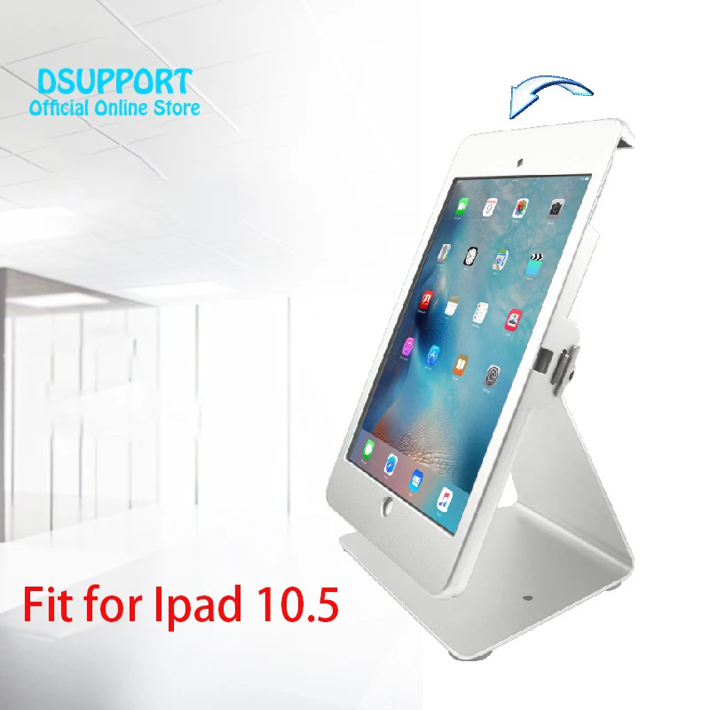 

Fit for ipad pro 10.5 and ipad air 3th 10.5 Tablet desk stand anti-thief Lockable Metal Tablet Holder