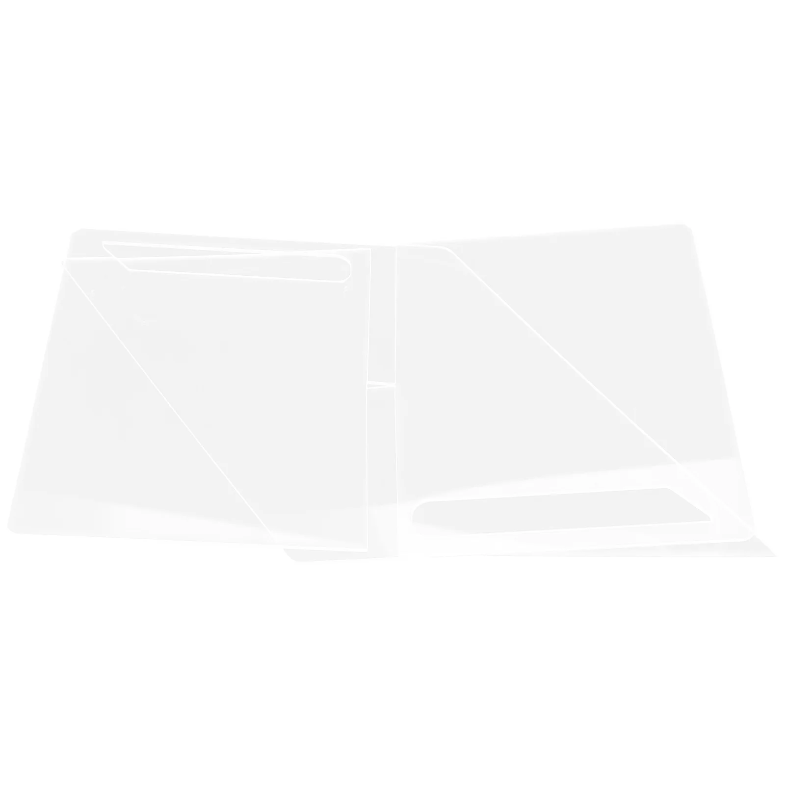 

Transparent Acrylic Book Stand for Reading and Modern Desk Display Holder Stand for Kitchen Recipe Organization