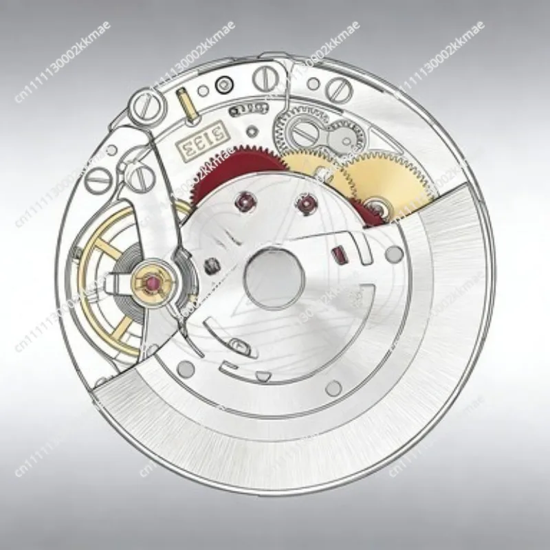 New Clone 3135 Movement Automatic Mechanical Replacement Men Watch Movement Self-Winding Watch Repair Part