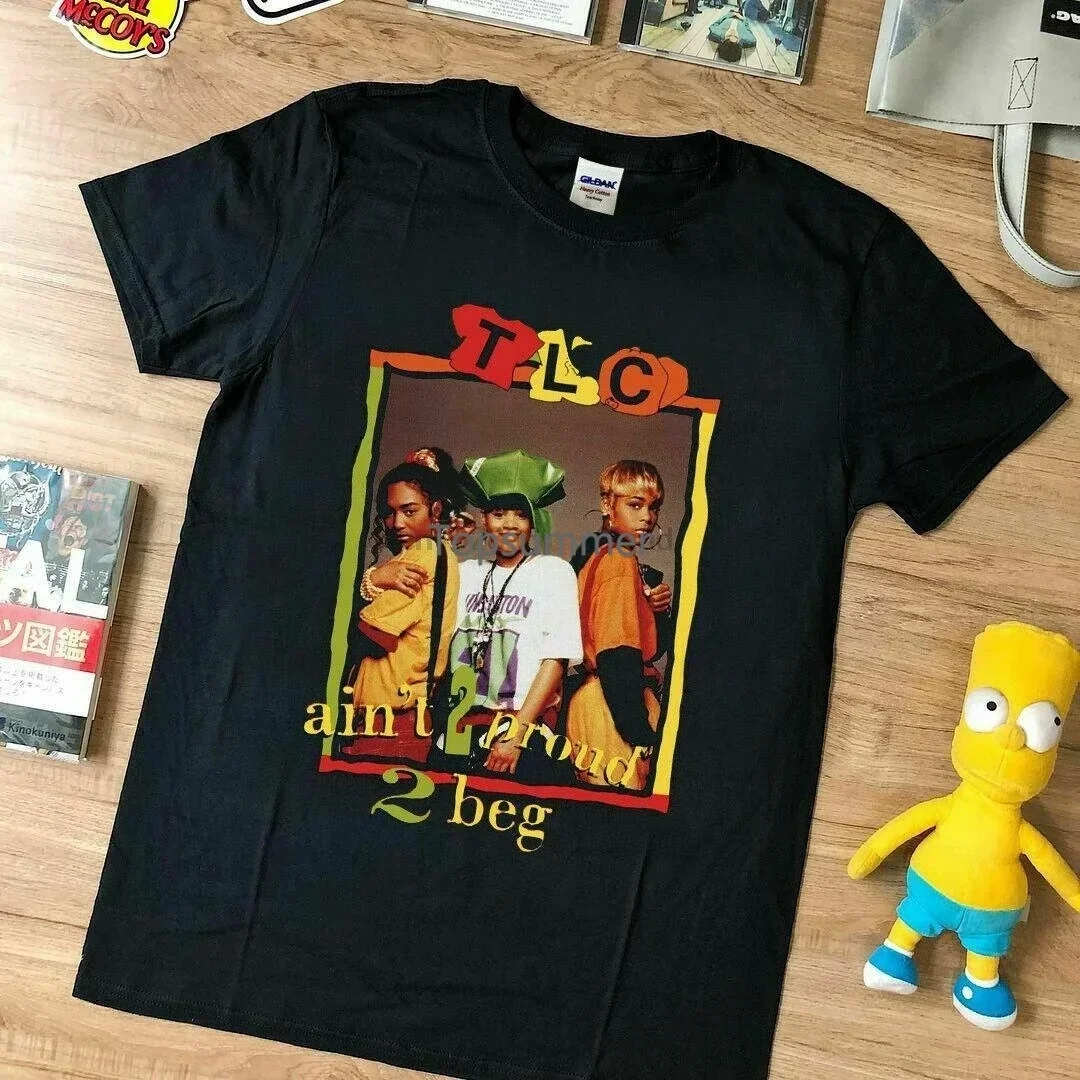 Camiseta de Tlc Aint 2 Proud 2 Beg para hombre, camisa con estampado de Usasz, Topharajukkuu, 1992