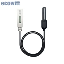 Ecowitt WH51L Long Probe for Deep Use Soil Moisture Meter Soil Moisture Sensor Plant Monitor Soil Tester for Garden Agriculture