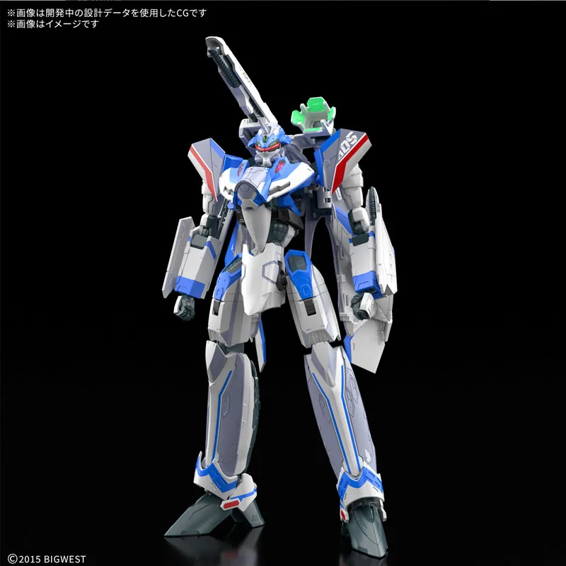 بانداي الأصلي GUNDAM HG سلسلة 1/100 قلعة الأبعاد الفائقة Macross VF-31J SIEGFRIED HAYATE IMMELMANN استخدام وضع التجميع