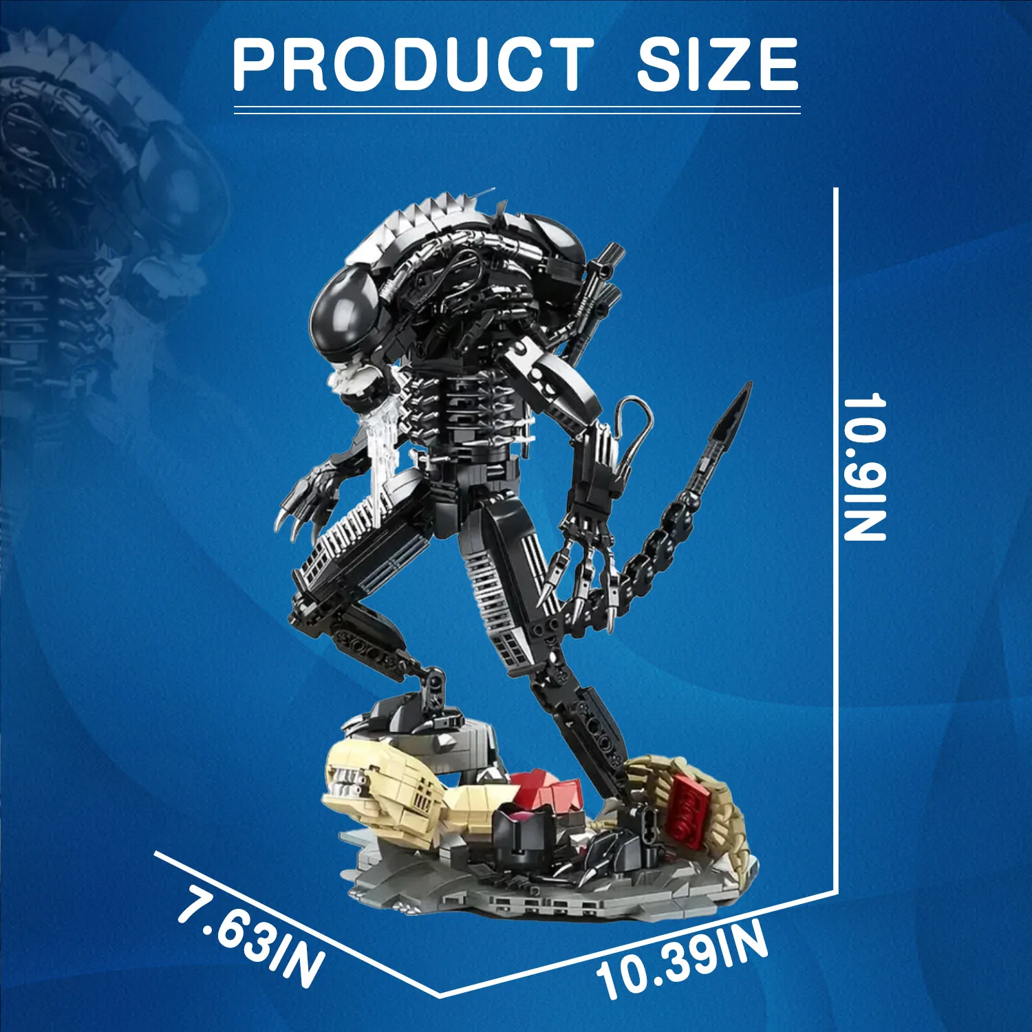 creative expert Battle robot Alien moc Building Block Xenomorph model toy Star Beast  birthday New Year gifts Christmas 882pcs