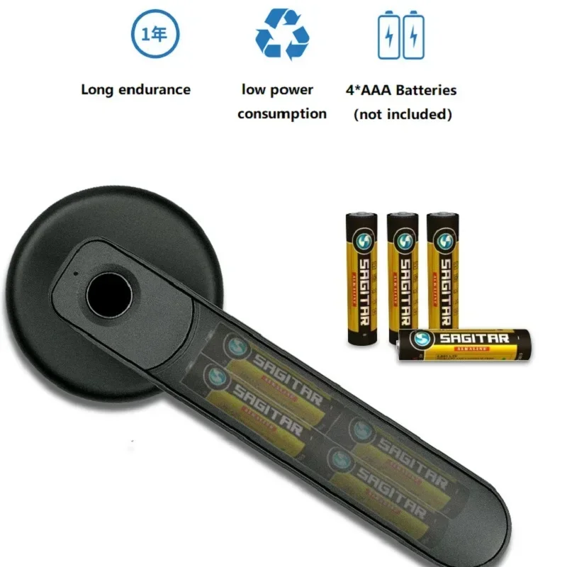 Cerradura de puerta inteligente para el hogar, dispositivo electrónico con huella dactilar, llave TTlock, desbloqueo por aplicación, para interior, oficina, habitación y dormitorio