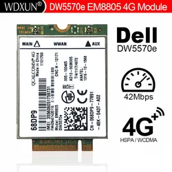 Unlocked Wireless Adapter Card 7KC0X 068DP9 EM8805 DW5570e WWAN HSPA NGFF 4G Module Adapter CARD