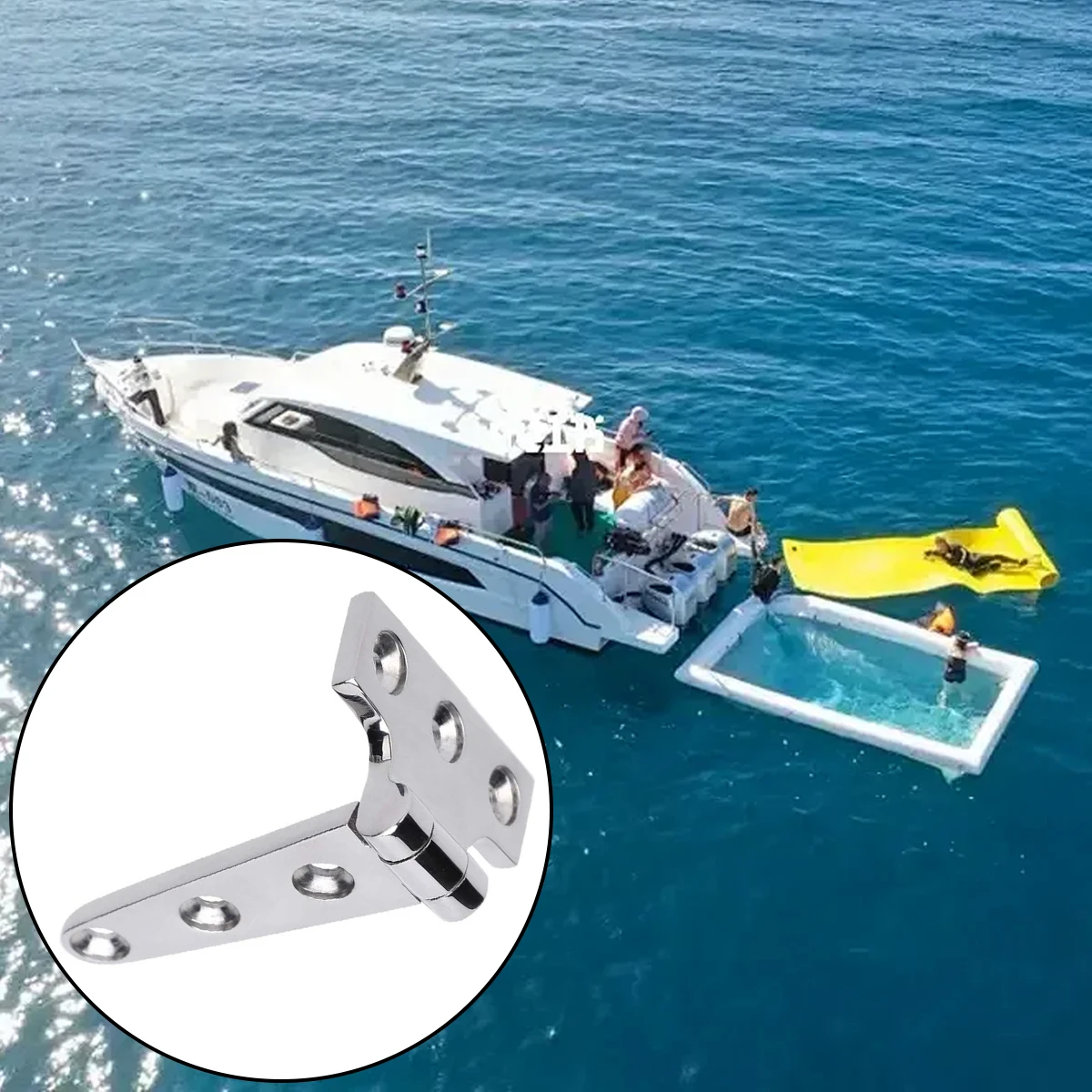 

2Pcs New Hinges Heavy Duty Marine Stainless Steel Tee Hinges Boat Caravan Cabinet Shed Garden Wooden Door T Hinge Hardware