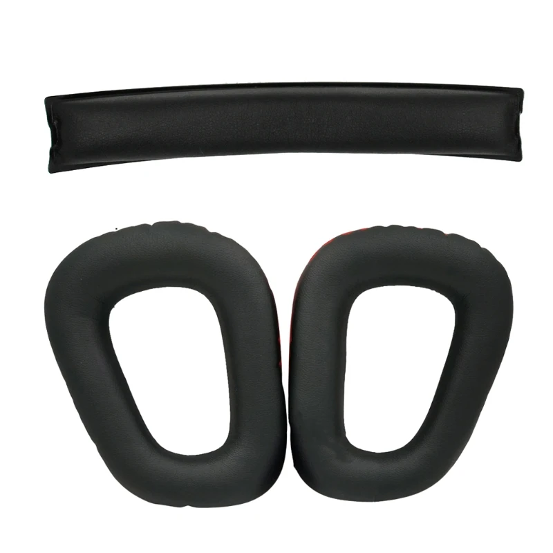 R91A 1 Pair Ear Pads Cushion Cover Breathable Earpads Replacement for Head Beam for G331G332 G432 G431 G230 G231 G930