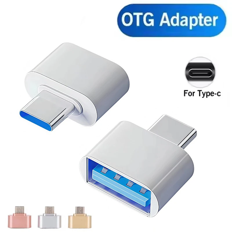 1-5Pcs USB 2.0 Type C OTG Cable Adapter For Android Smartphone Charging Cable Converter Computer Connector Home Office Travel