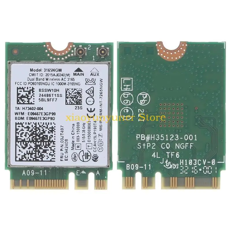 P9JB 3165NGW Wi-Fi Card Card Dual-полоса Wireless-AC Wi-Fi Card 802.11ac BT-совместимая Wi-Fi Card для ThinkPads
