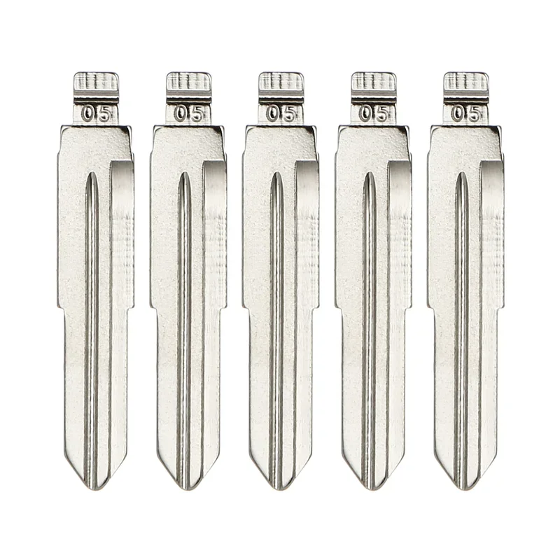 5 pcs Universal Car Uncut Blank Key  Embryo Blade Car Replacement Accessories for Suzuki Wagon R Chevrolet Spark