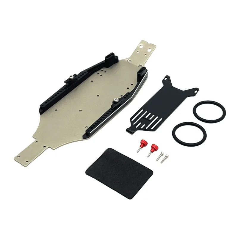 Chassi de metal para modelo de emulação 1/24, atualização e modificação de carro de controle remoto de escalada, acessórios de brinquedo da moda