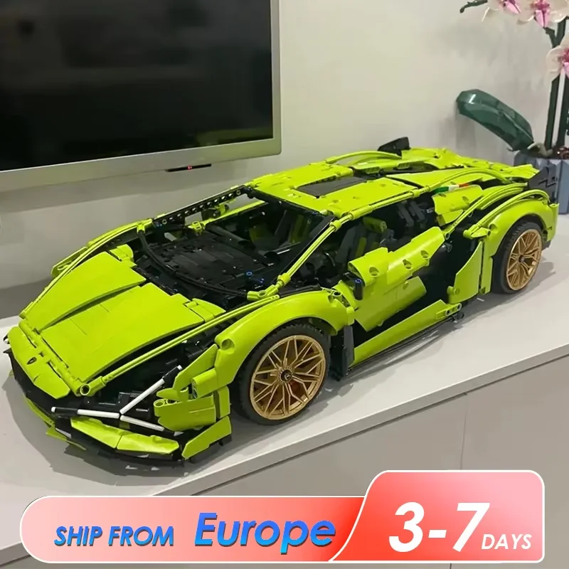 Hypercar Sport verte en briques