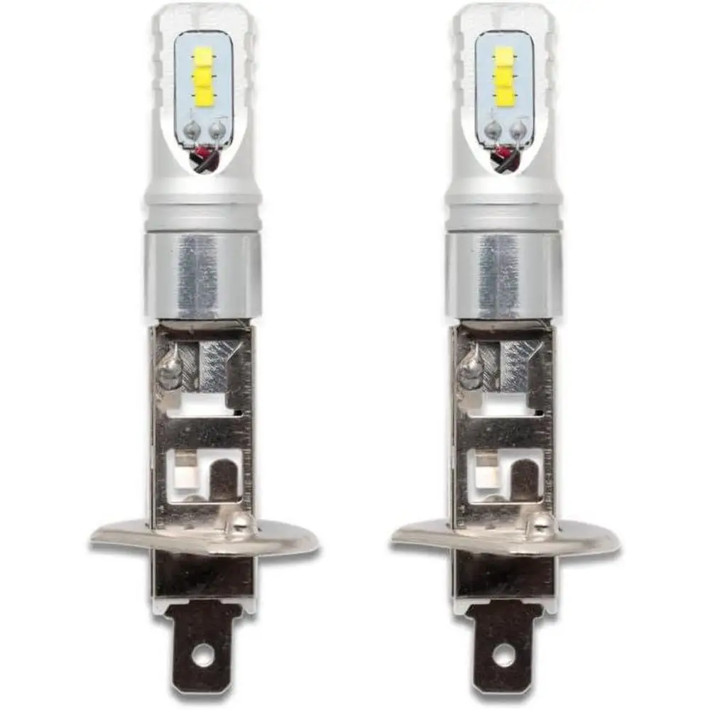 LED Fog Lights 12V-24V White (6500K) H1/H3 for  Auto Vehicles, Trucks, Vans, SUVs, ATVs, and Motorcycles.