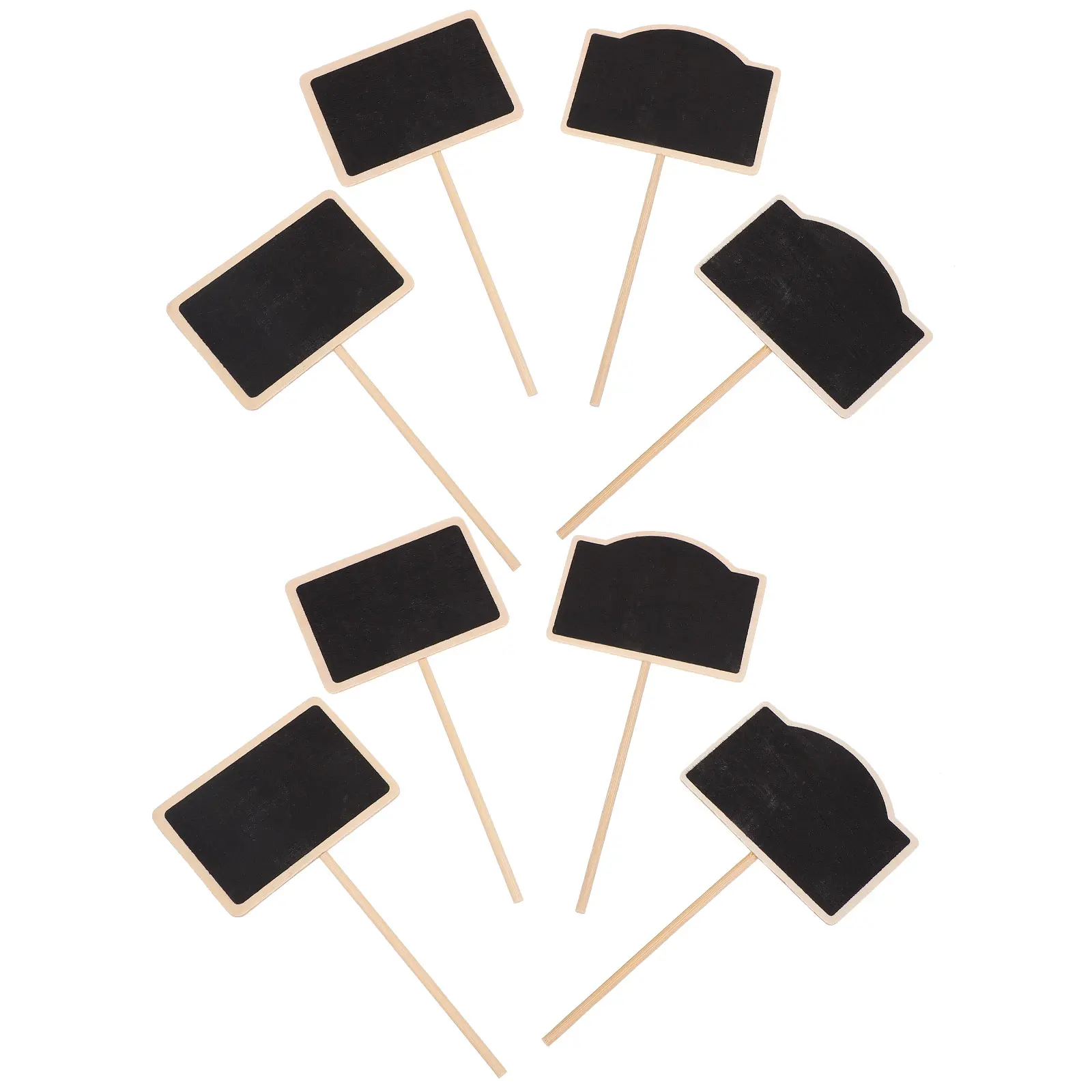 

20 Pcs Mini Blackboards Wooden Chalkboards Small Garden Supplies Plant Decor Flower Picks Signage Reminders Message Cards DIY