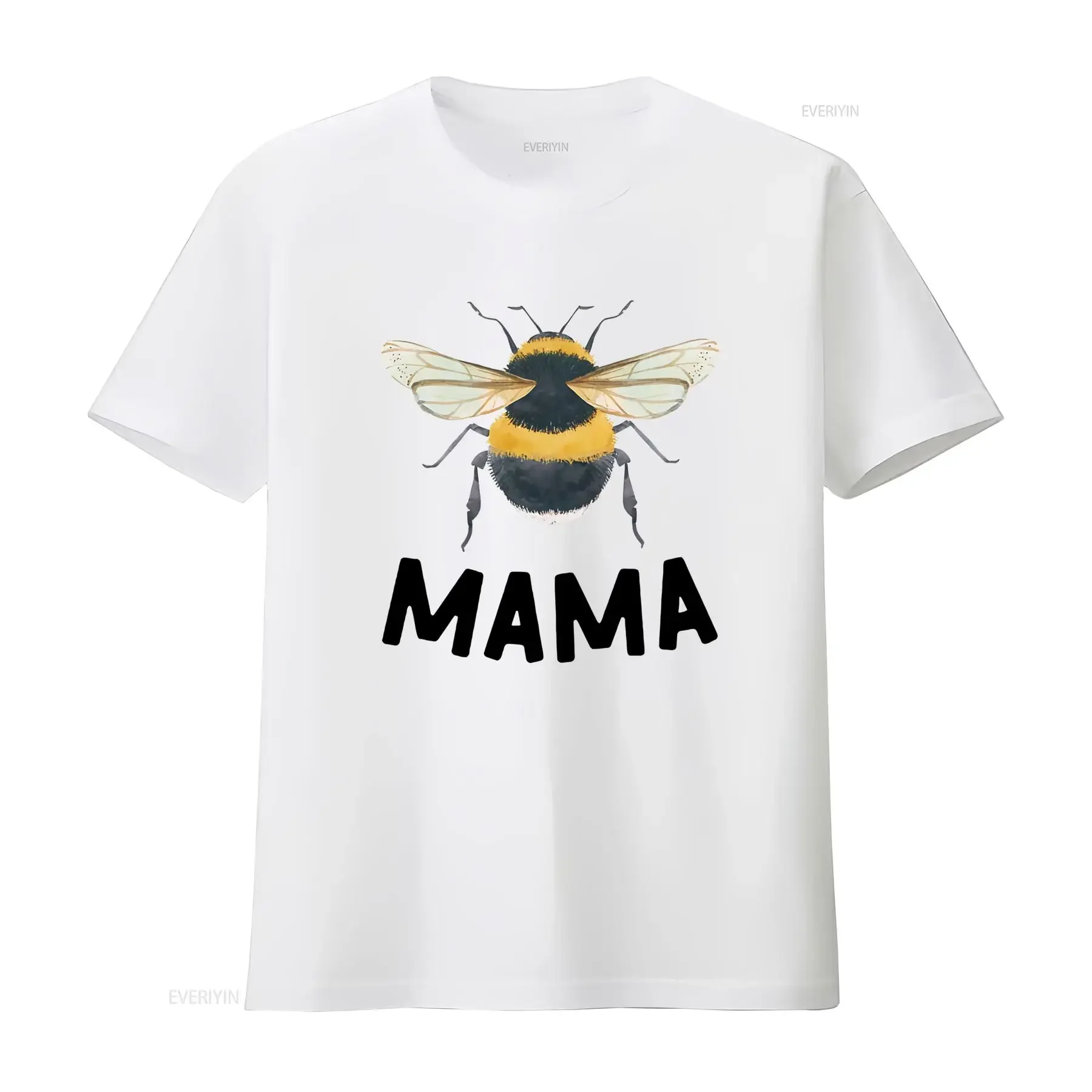 Watercolor Bumblebee Print Casual Nature Insect Lover T Shirt vintage Washed Top For Everyday Wear Unisex Soft graphic Stylish