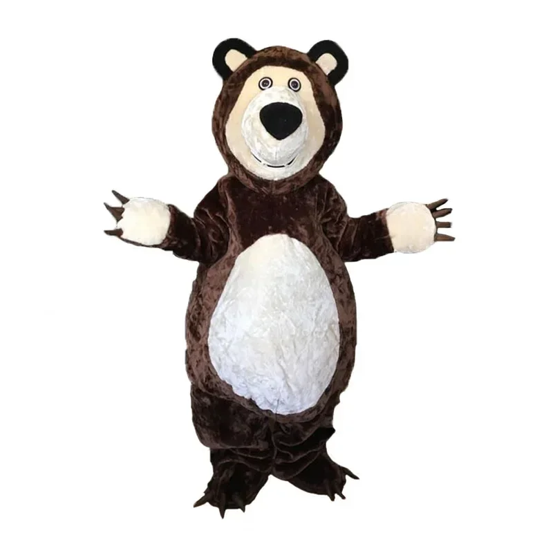 A High Quality Big Bear Ursa Grizzly Mascot Costume Cartoon Character Advertising Foam Cosplay Costumes Party Performance Outfit