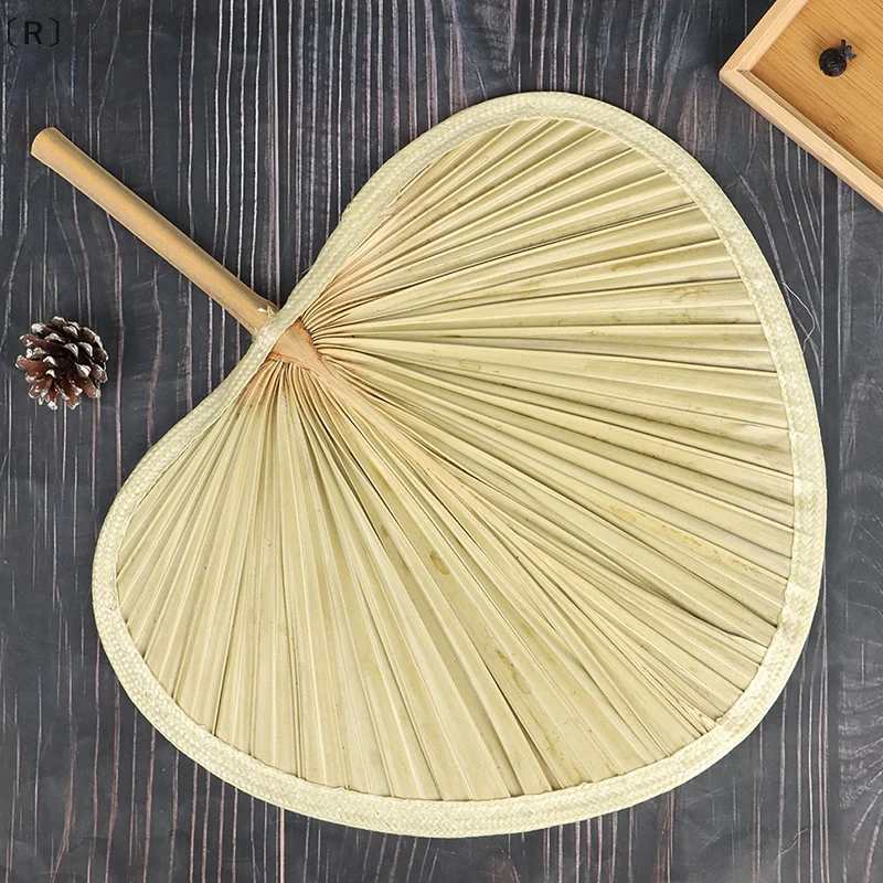 

〔R〕Straw Fan DIY Hand-woven Palm Leaf Woven Summer Cooling Mosquito Repellent Fan