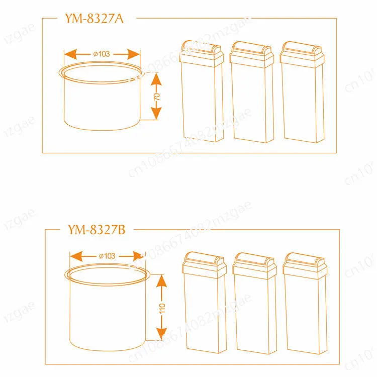 Multi-Functional 4 in 1 Wax Heater Salon, Cartridges Roll Soft Wax and Tins Hot Hard Wax Bee Combi Depilatory