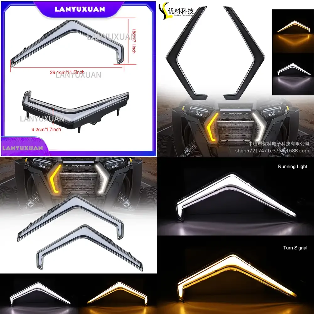 

2026 2026 for Polaris Daytime Turn Signal for ATV POLARIS RZR XP 1000 Turbo S4 LED Turn Signal Light Kit Compatible with