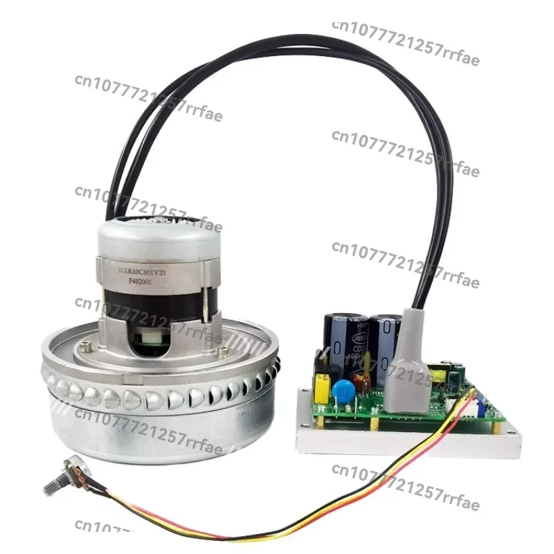 Electric AC two-stage brushless blower, aluminum blades, low pressure and high pressure turbine