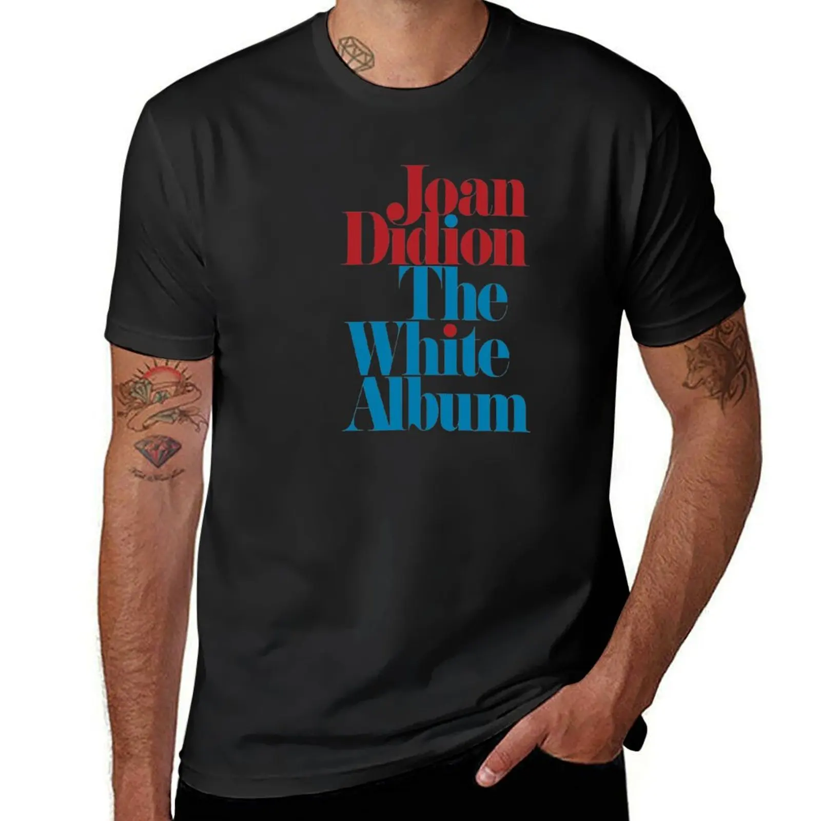 Joan Didion-Het Witte Album T-Shirt Sneldrogende Douane Heren Grafische T-Shirts