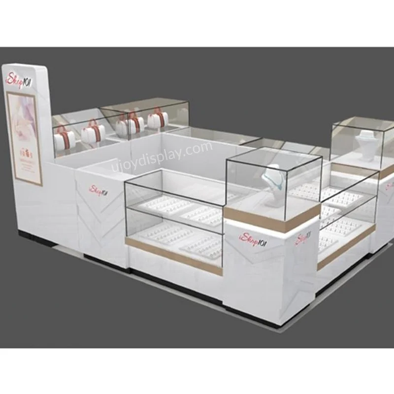 Custom. simple jewelry stall for ring display small jewelry kiosk in shopping mall