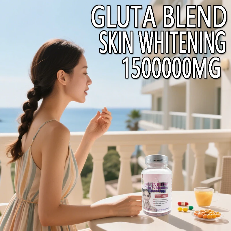 

1 bottle glutathione soft capsules enhance immune system function improve skin color health maintain normal cellular metabolism