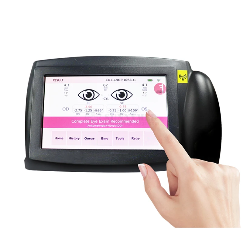 SY-V800 High accuracy eye retinal vision screener handheld vision screener price