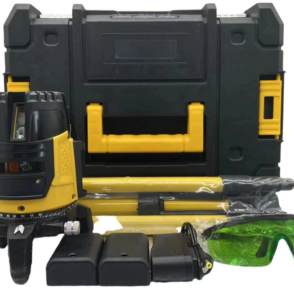 

D 12-Line 3D Self-Leveling 360 Laser Levels Portable Cordless Green Beam Line Laser Level