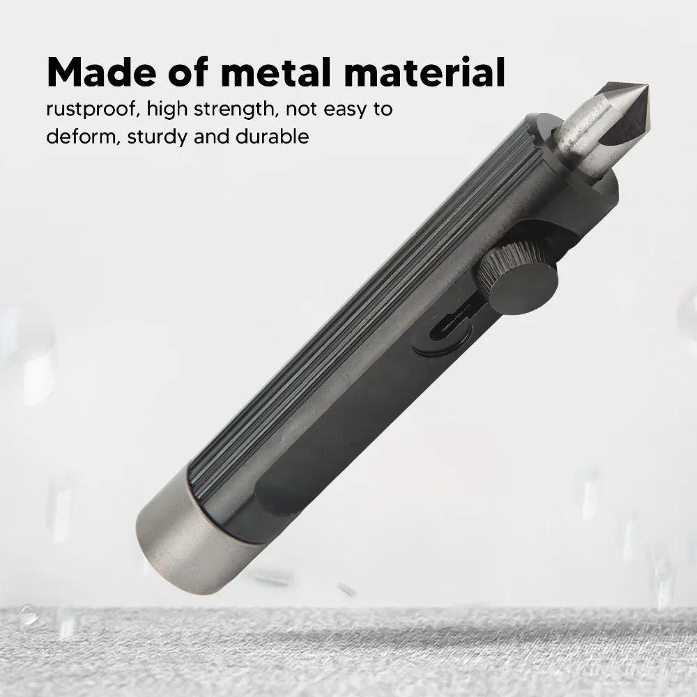 3/16" to 1/2" Tubing Metal Deburring Tool Retractable Cutter Tip Lockable Brake Line Deburring Tool Inner & Outer Deburr - view 3
