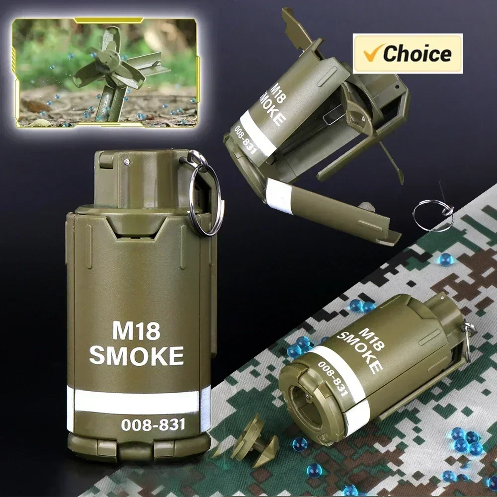 لعبة قنابل يدوية تكتيكية CSGO حبات مائية خارجية قنبلة يدوية Airsoft نموذج معركة لعبة رصاصات مائية BB لعب دور منافس الاستحمام #3