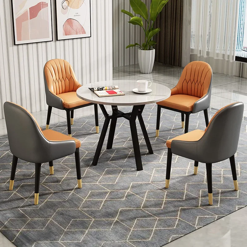 Slate business negotiation table and chair combination office meeting guests simple modern leisure storefront